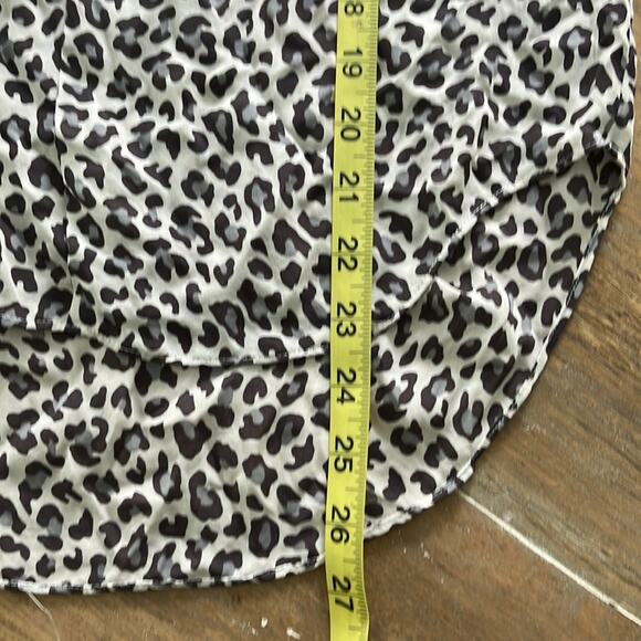 Rebecca Taylor Leopard Silk Long Sleeve Top Size 0 - Picture 7 of 7